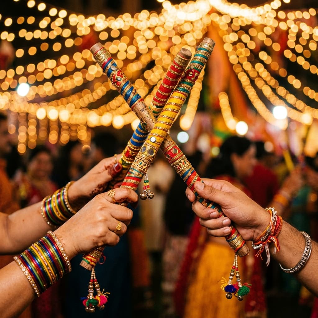 Realistic Dandiya Sticks